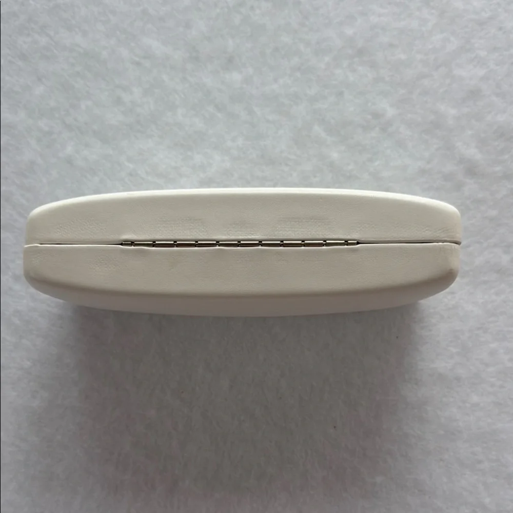 NWOT Juicy Couture White Sunglasses Glasses Case Pink Lining Quiet Luxury